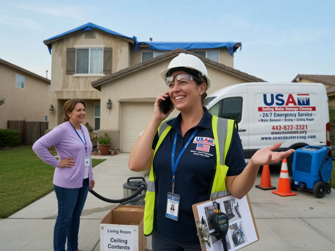 Ceiling Water Damage Restoration Castell, TX FAQs